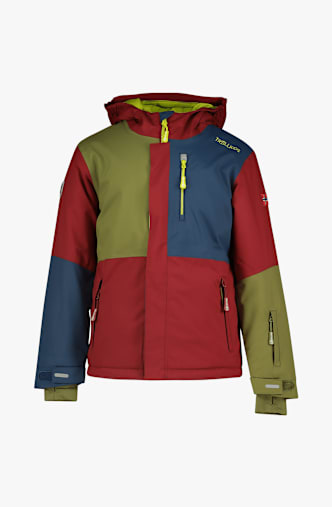 Trollkids Hallingdal Kinder Skijacke Rot
