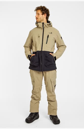 BEACH MOUNTAIN Herren Snowboardhose Beige