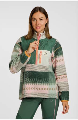 Kari Traa Rothe Half-Zip Damen Midlayer Grün