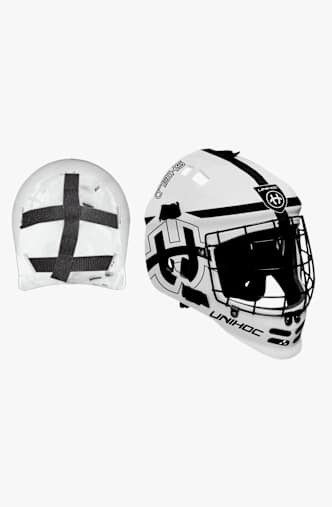 Unihoc Shield Maske casque de l'Unihockey Blanc