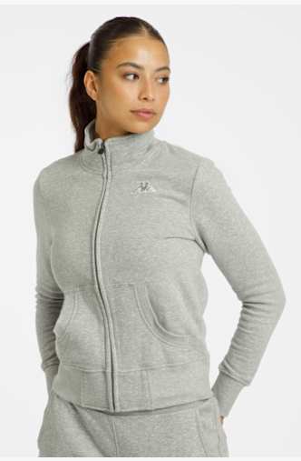 Kappa Logo Zoe Damen Trainingsjacke Grau