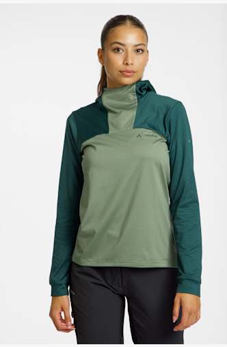 VAUDE Qimsa Hoody Damen Biketrikot Grün