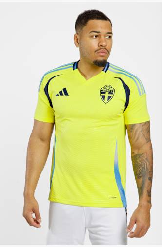 adidas Svezia Home Replica maglia da calcio uomo 2024 Giallo