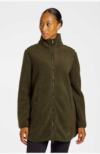 Jack Wolfskin High Curl Coat Damen Midlayer Braun