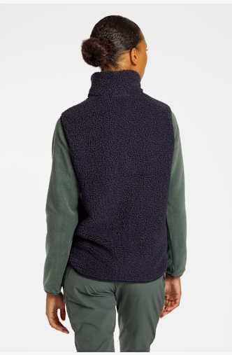 Jack Wolfskin High Curl Damen Gilet Blau