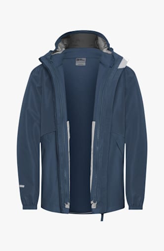 Jack Wolfskin Iceland 3in1 giacca outdoor bambini Blu