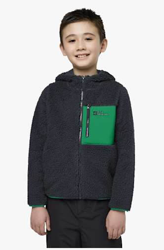 Jack Wolfskin Ice Curl Hood midlayer enfants Gris