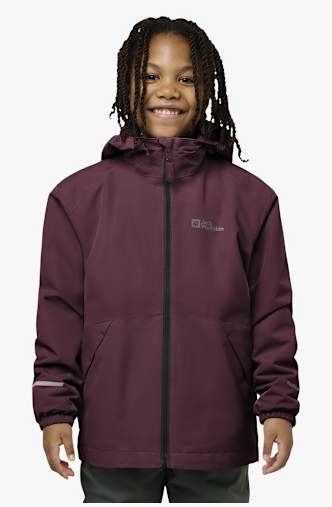 Jack Wolfskin Iceland 3in1 veste outdoor enfants Rouge