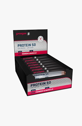 Sponser Protein 50 Chocolate 25 x 50 g barretta per lo sport Marrone
