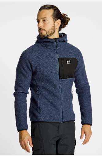 2117 OF SWEDEN Skord Wool Pile Herren Midlayer Blau