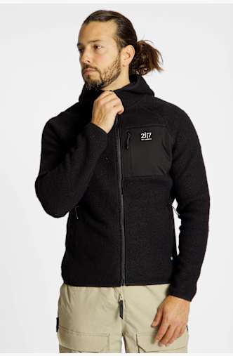 2117 OF SWEDEN Skord Wool Pile Herren Midlayer Schwarz