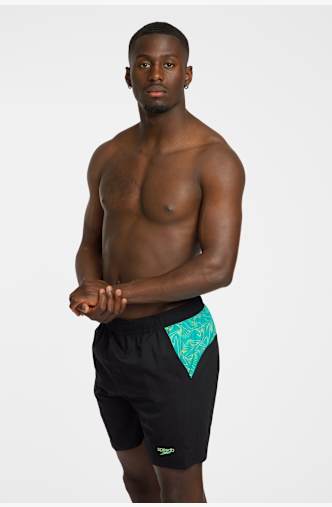 speedo Xpress Lite Panel 16" short de bain hommes Vert