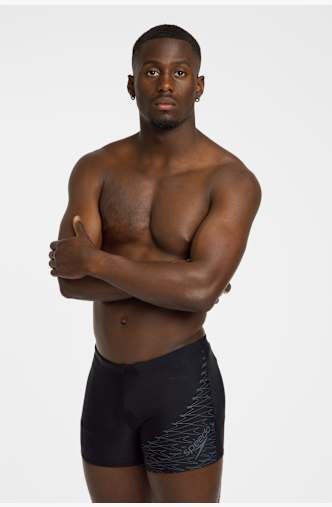 speedo Medley Logo Herren Badehose Schwarz