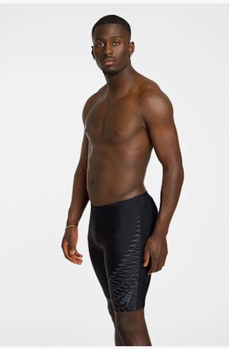 speedo Medley Logo Jammer Herren Badehose Schwarz