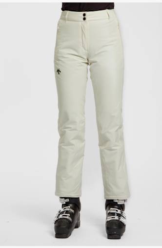 descente Insulated pantalon de ski femmes Blanc