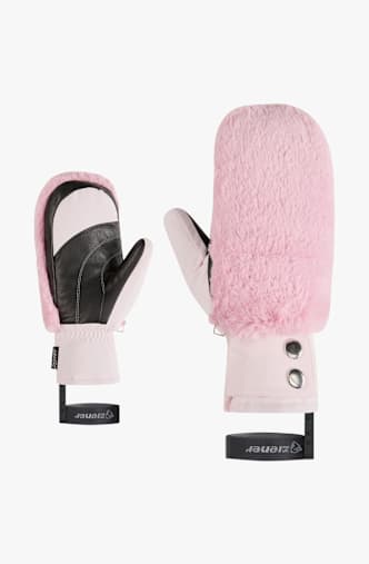 ziener KATNISS-Z guanti a manopola donna Rosa