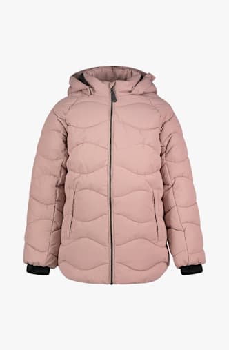 Color Kids Quilt & Long Kinder Winterjacke Pink