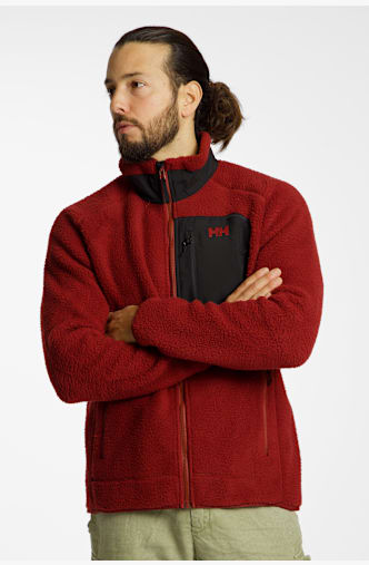 Helly Hansen Panorama Pile Block midlayer uomo Rosso