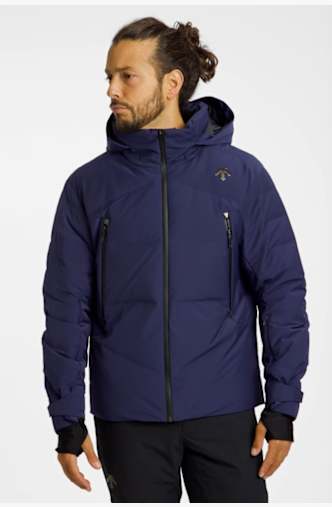 descente Down Herren Skijacke Blau