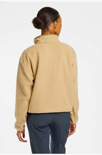 Columbia Helvetia™ II Cropped Sherpa Half Snap midlayer donna Beige