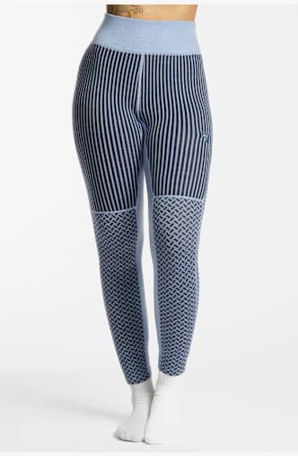 Kari Traa Smekker Merino High Waist leggings termici donna Blu