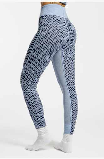 Kari Traa Smekker Merino High Waist Damen Thermohose Blau