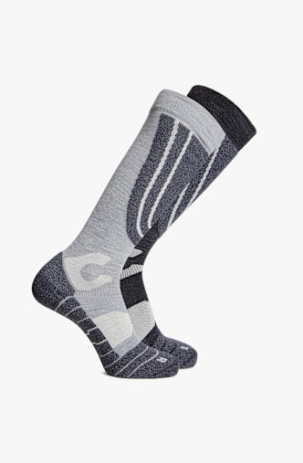 46 NORD 2-Pack 35-42 chaussettes de ski femmes Gris
