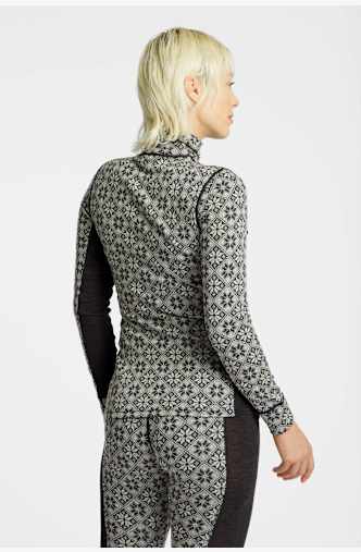 Kari Traa Rose Merino Half-Zip manche longue thermique femmes Noir