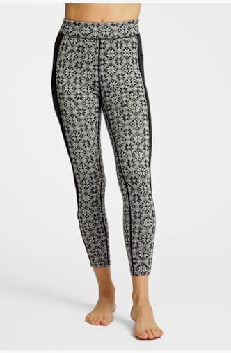 Kari Traa Rose Merino leggings termici donna Nero