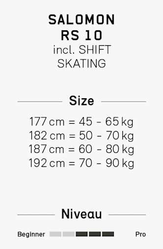 Salomon RS10 Skate ski de fond set 25/26 Couleur Non Définie