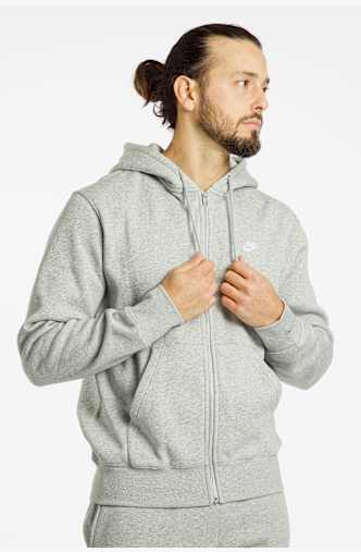 Nike Club Fleece Herren Hoodie Grau