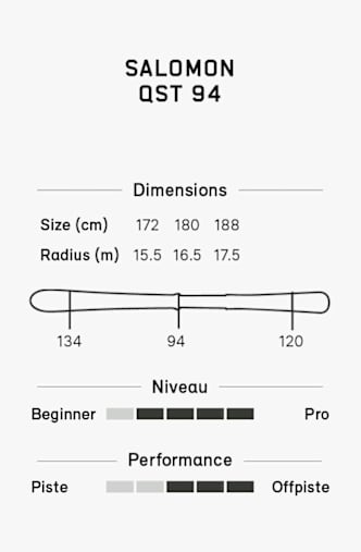 Salomon QST 94 sci 26/27 Nero
