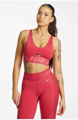 Nike Pro Indy Plunge Medium soutien-gorge de sport femmes Violet