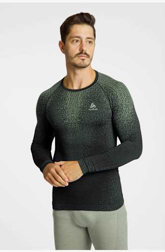 Odlo Performance Blackcomb Warm manche longue thermique hommes Gris