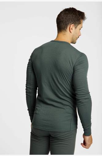 Odlo Active Warm Special Mountain Print Herren Thermo Longsleeve Grau