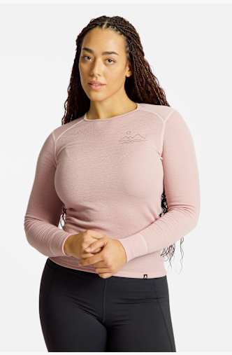 Odlo Active Warm Special Mountain Print manche longue thermique femmes Pink