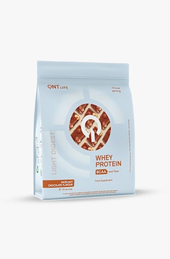 QNT Light Digest Whey Hazelnut Chocolate 500 g Proteinpulver Braun