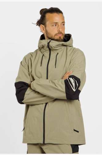Quiksilver High in the Hood Herren Ski-/Snowboardjacke Beige