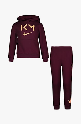 Nike Kylian Mbappé Fleece Kinder Fussballset Rot