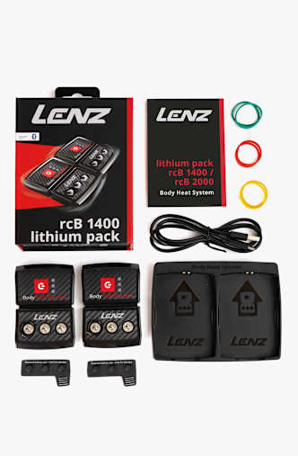 Lenz Lithium Pack rcB 1400 (USB-C) cuscinetto antiscivolo Nero