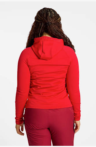 PEAK PERFORMANCE Rider Essentials Zip Hood midlayer femmes Rouge