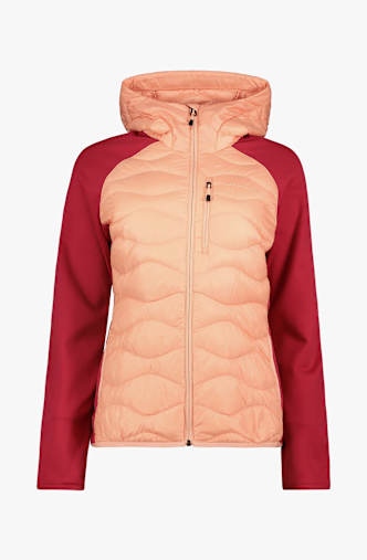 PEAK PERFORMANCE Helium Hybrid Down Hood midlayer donna Rosso