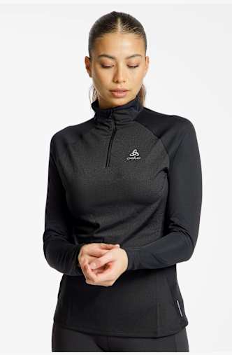 Odlo Essential Ceramiwarm midlayer donna Nero