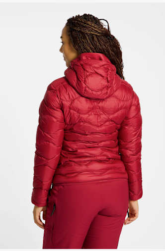 PEAK PERFORMANCE Helium Down Hood Damen Daunenjacke Rot