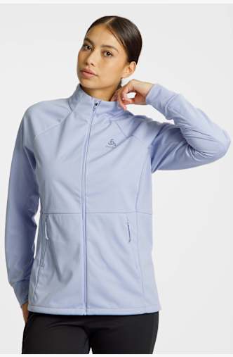 Odlo Essentials Warm Damen Langlaufjacke Blau