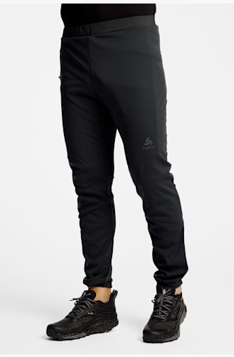 Odlo Essentials Warm pantalon de ski de fond hommes Noir
