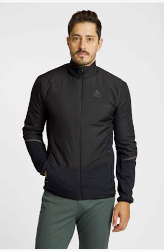 Odlo Essentials Insulator Hybrid Herren Langlaufjacke Schwarz