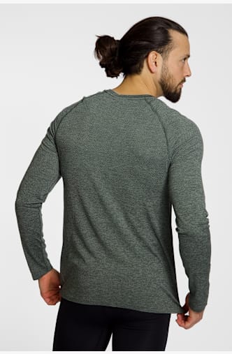 Odlo Essentials Seamless Herren Longsleeve Grün