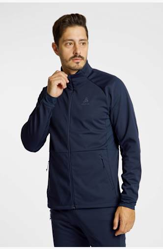 Odlo Essentials Warm Herren Langlaufjacke Blau