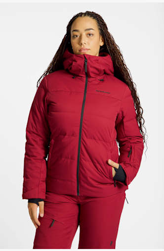 PEAK PERFORMANCE Shred Down Damen Skijacke Rot